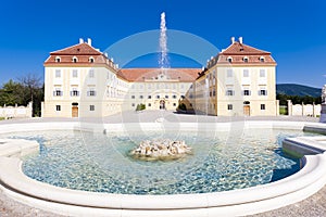 Palace Hof with a fountain, Lower Austria, Austria