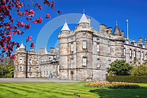 Palace of Holyroodhouse is residence of the Queen in Edinburgh, Scotland