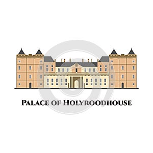 Palace of Holyroodhouse is residence of the Queen in Edinburgh, Scotland. Located at the bottom of the Royal Mile in Edinburgh. photo