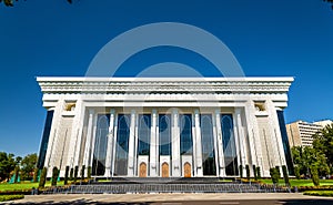 Palace of International Forums 'Uzbekistan' on Amir Temur Square in Tashkent photo