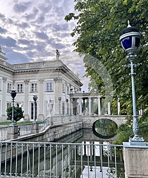 Palace on the Isle in Royal Lazienki Park, city of Warsaw in Poland.