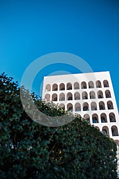 Palace of Italian Civilization square Coliseum Rome EUR