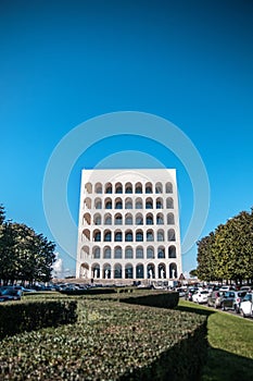 Palace of Italian Civilization square Coliseum Rome EUR