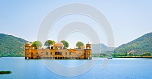 The palace Jal Mahal (Water Palace), Jaipur, Rajasthan, India