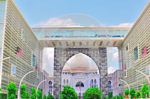 Palace of justice within arch