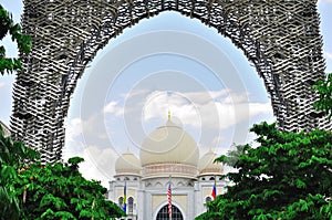 Palace of justice within arch