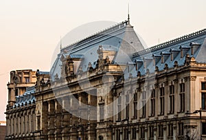 Palace of Justice building Palatul Justitiei from Bucharest, Romania