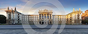 Palace of Justice - Justizpalast in Munich, Bavaria, Germany at sunrise