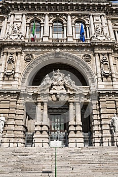 Palace of Justice in Rome, Italy, supreme court building.