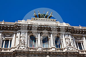 Palace of Justice the seat of the Supreme Court of Cassation and the Judicial Public Library located in the Prati