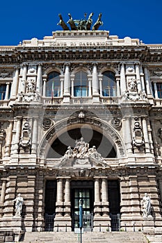 Palace of Justice the seat of the Supreme Court of Cassation and the Judicial Public Library located in the Prati district of