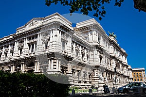 Palace of Justice the seat of the Supreme Court of Cassation and the Judicial Public Library located in the Prati district of