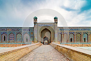 The Palace of Khudayar Khan, known as the palace of the last ruler of the Kokand Khanate, Khudayar Khan