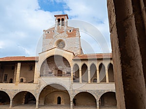 Palace of the Kings of Majorca courtyard in Perpignan.