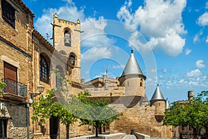 The Palace of the Kings of Navarre de Olite, Royal Palace of Olite or Castle of Olite is a construction of courtly character