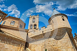 The Palace of the Kings of Navarre de Olite, Royal Palace of Olite or Castle of Olite is a construction of courtly character