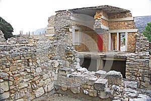 The Palace of Knossos on Crete, Greece.