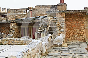 The Palace of Knossos on Crete, Greece