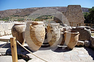 Palace Knossos Crete Greece earthenware