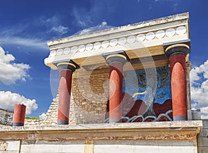The Palace of Knossos in Crete, Heraklion