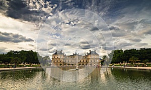 Palace with lake view