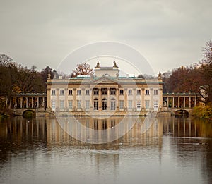 Palace in Lazienki Krolewskie Park, Warsaw, Poland, 2019
