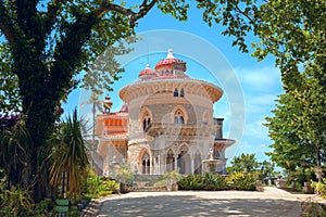 Palace of Monserrate in the village of Sintra, Lisbon, Portugal photo