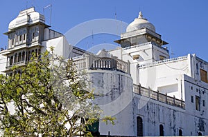 The palace Monsun Sandzhan Garkh in India city of Udaipur photo