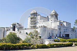 The palace Monsun Sandzhan Garkh in India city of Udaipur photo