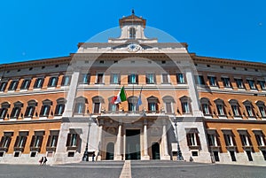 Palace of Montecitorio in Rome