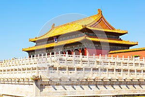 Palace museum scene-Main hall and white marble base