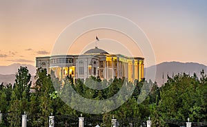 Palace of Nations, the residence of the President of Tajikistan, in Dushanbe photo