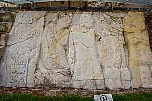 The palace at Palenque, a Maya city state in southern Mexico