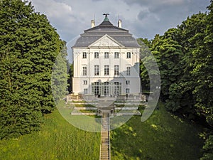 Palace and Park Complex in Ostromecko, Poland. photo