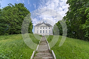 Palace and Park Complex in Ostromecko, Poland. photo