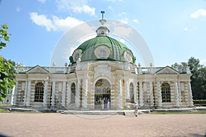 The palace and park ensemble Kuskovo graphs Sheremetevs XVIII-XIX centuries Grotto 1756-1761 architect Argunov Moscow Heat photo