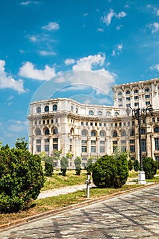 Palace of the Parliament in Bucharest, capital of Romania