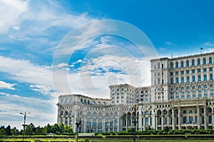 Palace of Parliament in Bucharest city, Romania