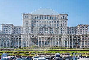 Palace of the Parliament in Bucharest Romania