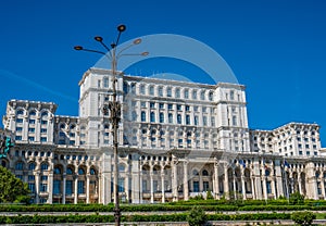 The Palace of the Parliament, Bucharest, Romania.