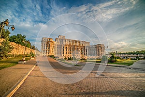 The Palace of the Parliament in Bucharest, Romania