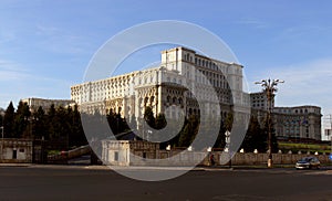 Palace of Parliament known as the People House or Republic House. Bucharest, Romania.