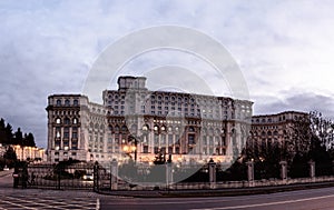 Palace of the Parliament Palatul Parlamentului in Bucharest, capital of Romania, 2020