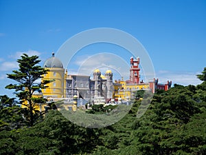 Palace of Pena, Sintra beautiful castle in Portugal