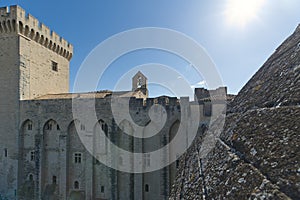 Palace of the Popes of Avignon roof - Camargue - Provence - France