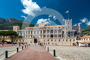 The Palace of the Prince of Monaco, in Monaco-Ville