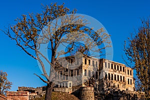 Palace Ruin in Wlosien, Poland