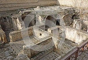 Palace Shirvanshah, Ruins of bathhouse in the old town Icheri Sheher of Baku, Azerbaijan.