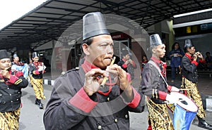 Palace soldiers paraded