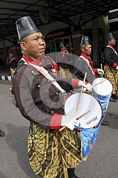 Palace soldiers paraded